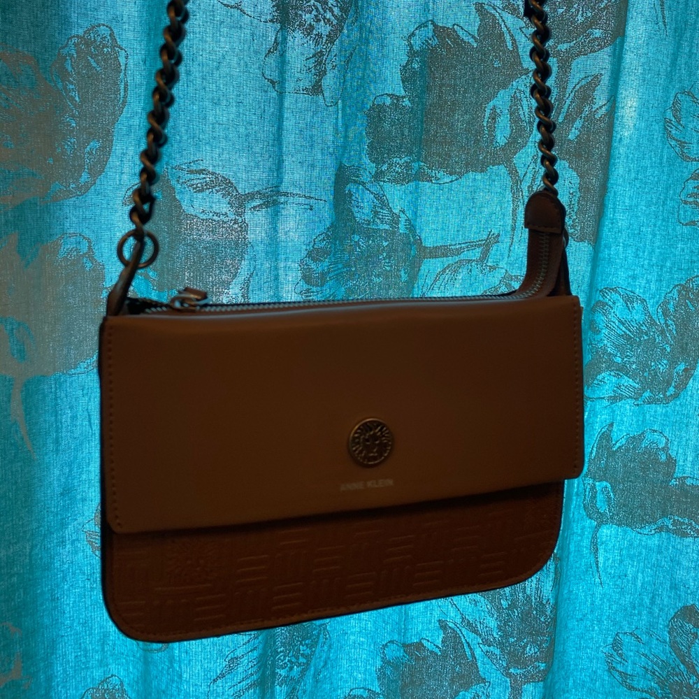 NWT Anne Klein Mauve shoulder crossbody bag